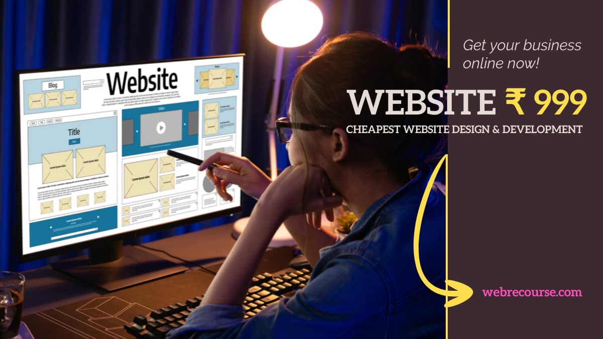 Website 999 - Cheapest Website Designing In India